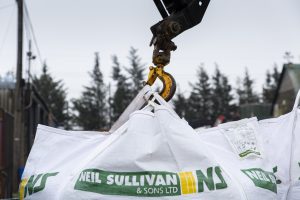 Neil Sullivan & Sons Single Jumbo Aggregate bag being lifted